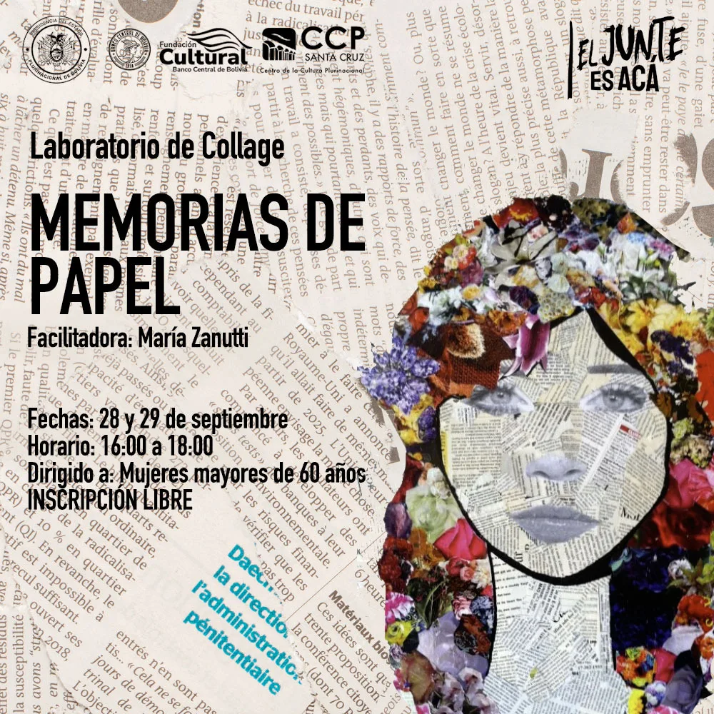 Memorias de Papel Collage Workshop at CCP in Santa Cruz de la Sierra